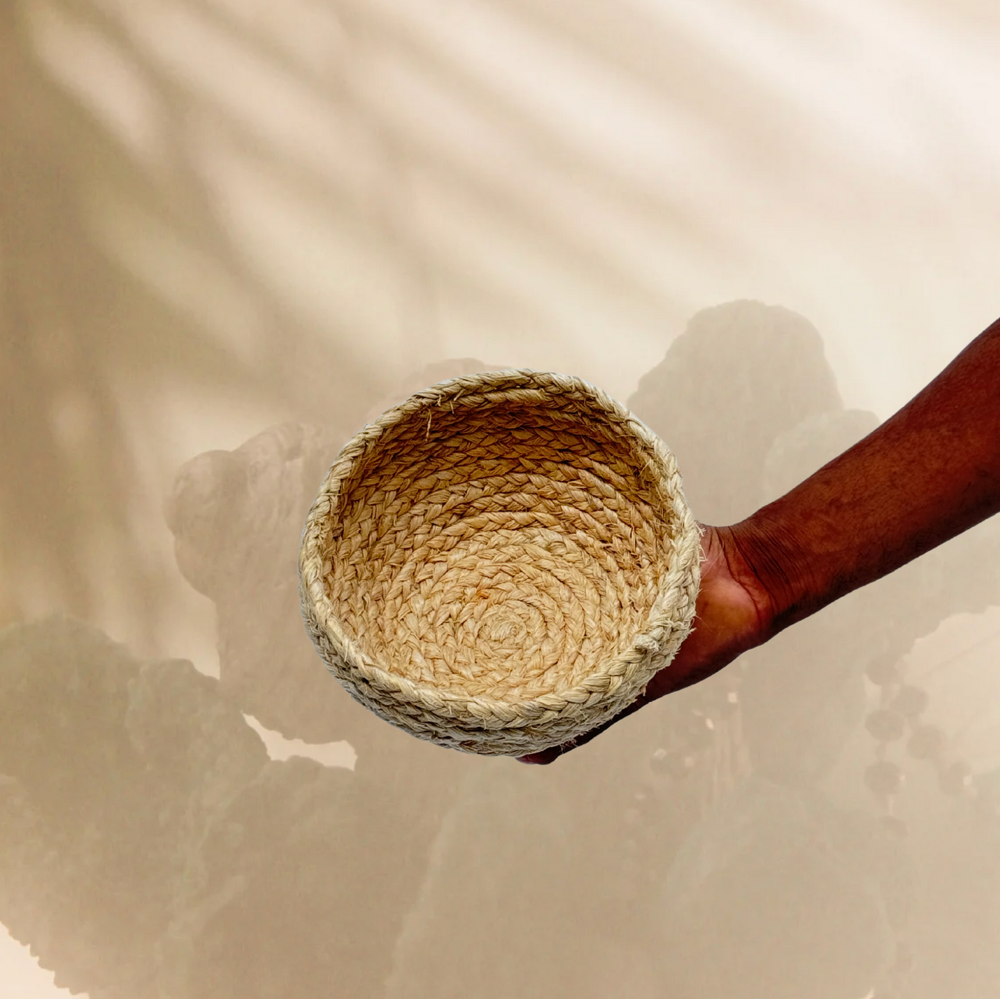 Banana Fiber Round Storage Basket - Set of 3